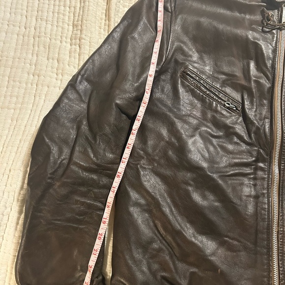 Men's Brown Leather Jacket - Picture 10 of 16